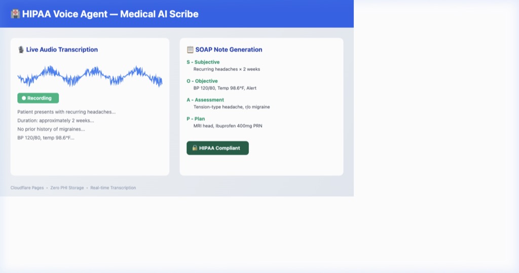 HIPAA Voice Agent