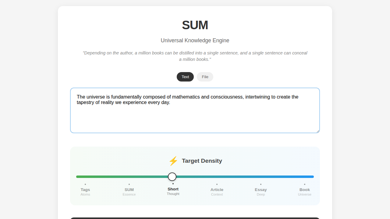 SUM live workflow across render and verification surfaces